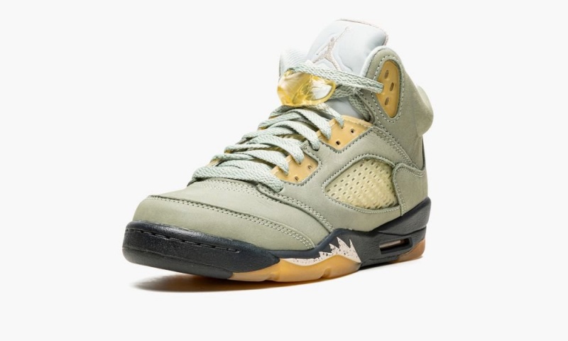 Nike Air Jordan 5 Retro GS 'Jade Horizon' Schoenen Kinderen Lichtzilver Nederland | 148369-QPN