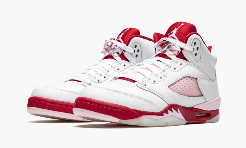 Nike Air Jordan 5 Retro GS 'Pink Foam' Schoenen Kinderen Wit Roze Rood Nederland | 537849-BXZ