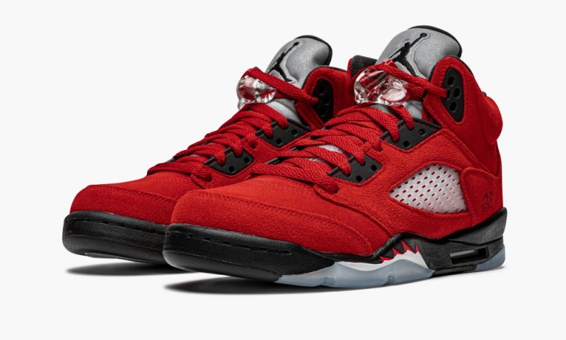 Nike Air Jordan 5 Retro GS 'Raging Bull 2021' Schoenen Kinderen Rood Zwart Wit Nederland | 752189-NMX
