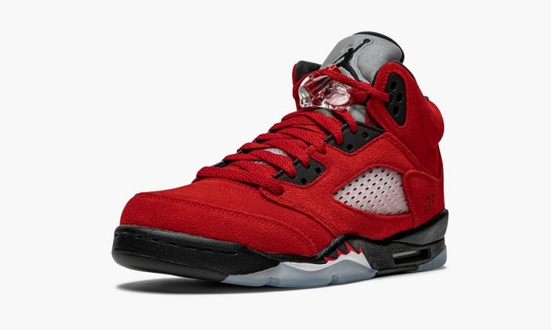 Nike Air Jordan 5 Retro GS 'Raging Bull 2021' Schoenen Kinderen Rood Zwart Wit Nederland | 752189-NMX