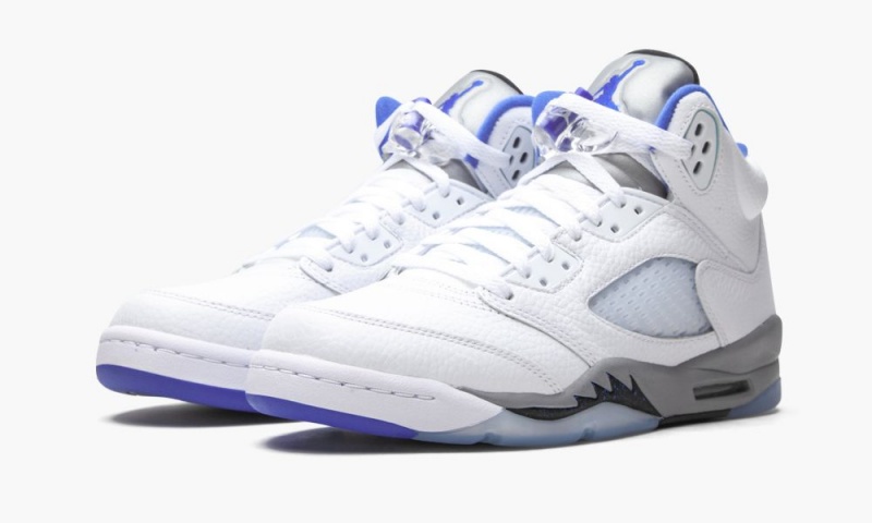 Nike Air Jordan 5 Retro GS 'Stealth 2.0' Schoenen Kinderen Wit Koningsblauw Nederland | 596423-CSP