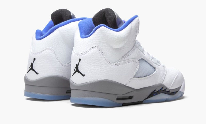 Nike Air Jordan 5 Retro GS 'Stealth 2.0' Schoenen Kinderen Wit Koningsblauw Nederland | 596423-CSP
