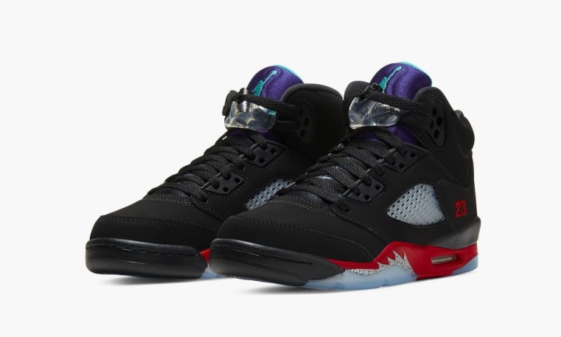 Nike Air Jordan 5 Retro GS 'Top 3' Schoenen Kinderen Zwart Rood Paars Nederland | 079148-JXR