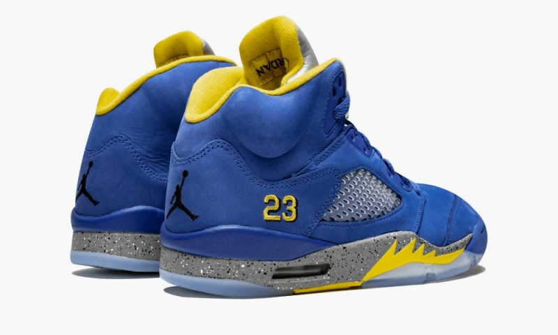 Nike Air Jordan 5 Retro 'Laney Varsity Royal' Schoenen Heren Koningsblauw Lichtgrijs Nederland | 340629-QHK