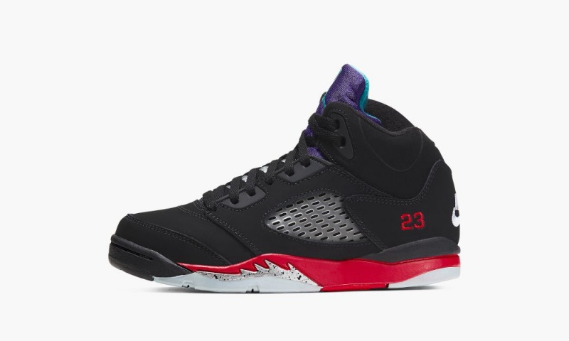 Nike Air Jordan 5 Retro PS 'Top 3' Schoenen Kinderen Zwart Rood Paars Nederland | 415298-QTO