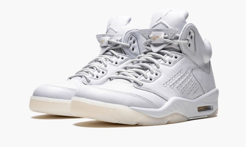 Nike Air Jordan 5 Retro Prem 'Pure Platinum' Schoenen Heren Grijs Platina Nederland | 231485-DKC