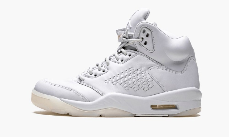 Nike Air Jordan 5 Retro Prem \'Pure Platinum\' Schoenen Heren Grijs Platina Nederland | 231485-DKC