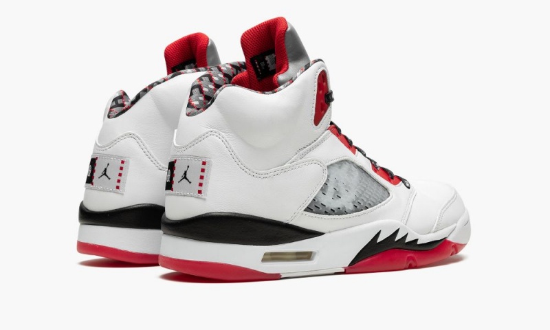 Nike Air Jordan 5 Retro Q54 'Quai 54 -2021' Schoenen Heren Wit Zwart Rood Nederland | 095237-KOA