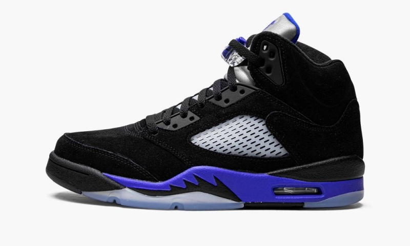 Nike Air Jordan 5 Retro \'Racer Blue\' Schoenen Heren Zwart Blauw Nederland | 207384-FIR