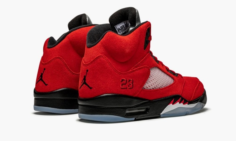 Nike Air Jordan 5 Retro 'Raging Bull 2021' Schoenen Heren Rood Zwart Wit Nederland | 038725-CFD