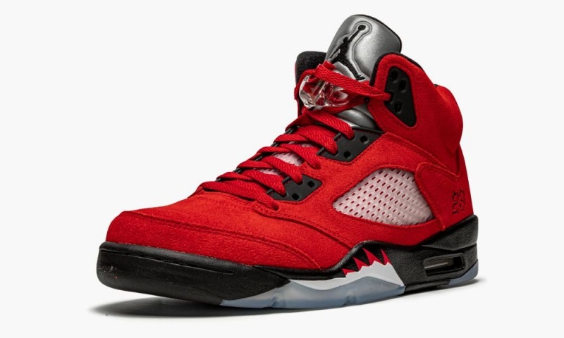 Nike Air Jordan 5 Retro 'Raging Bull 2021' Schoenen Heren Rood Zwart Wit Nederland | 038725-CFD