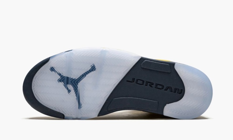 Nike Air Jordan 5 Retro SE 'Michigan' Schoenen Heren Geel Donkerblauw Nederland | 704926-PUJ