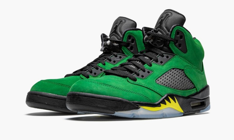 Nike Air Jordan 5 Retro SE 'Oregon' Schoenen Heren Groen Zwart Geel Nederland | 836542-WNK