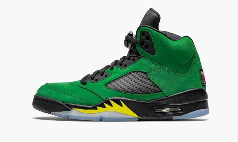 Nike Air Jordan 5 Retro SE \'Oregon\' Schoenen Heren Groen Zwart Geel Nederland | 836542-WNK