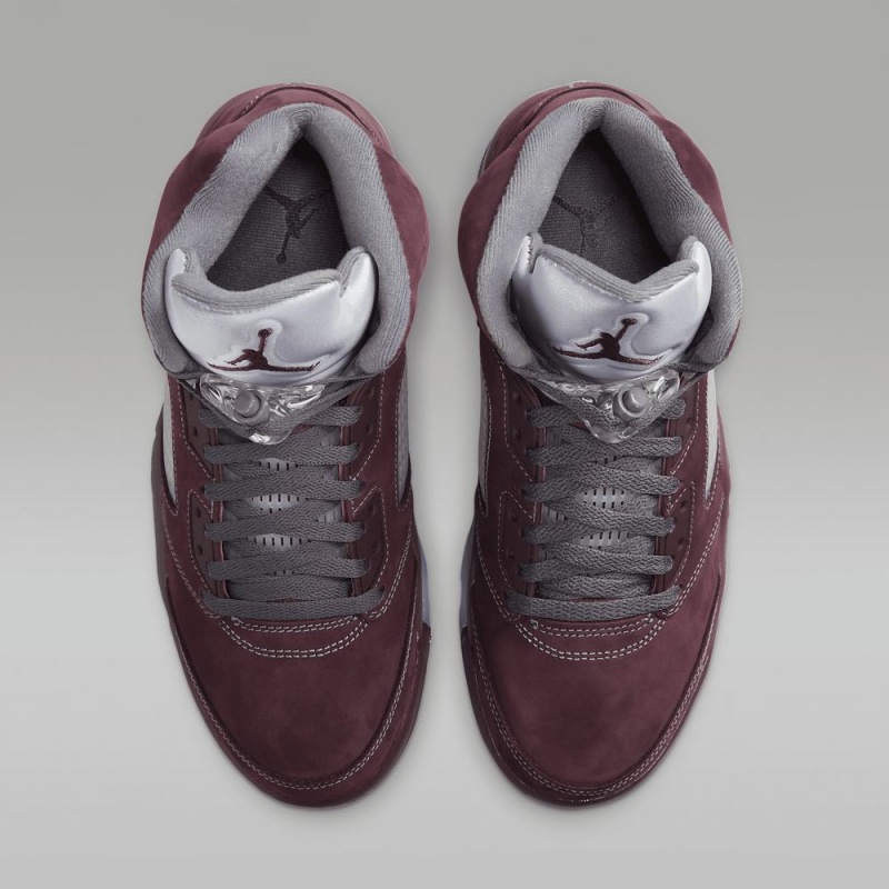 Nike Air Jordan 5 Retro SE Schoenen Heren Diepbordeaux Metal Zilver Diepgrijs Nederland | 297108-UXH