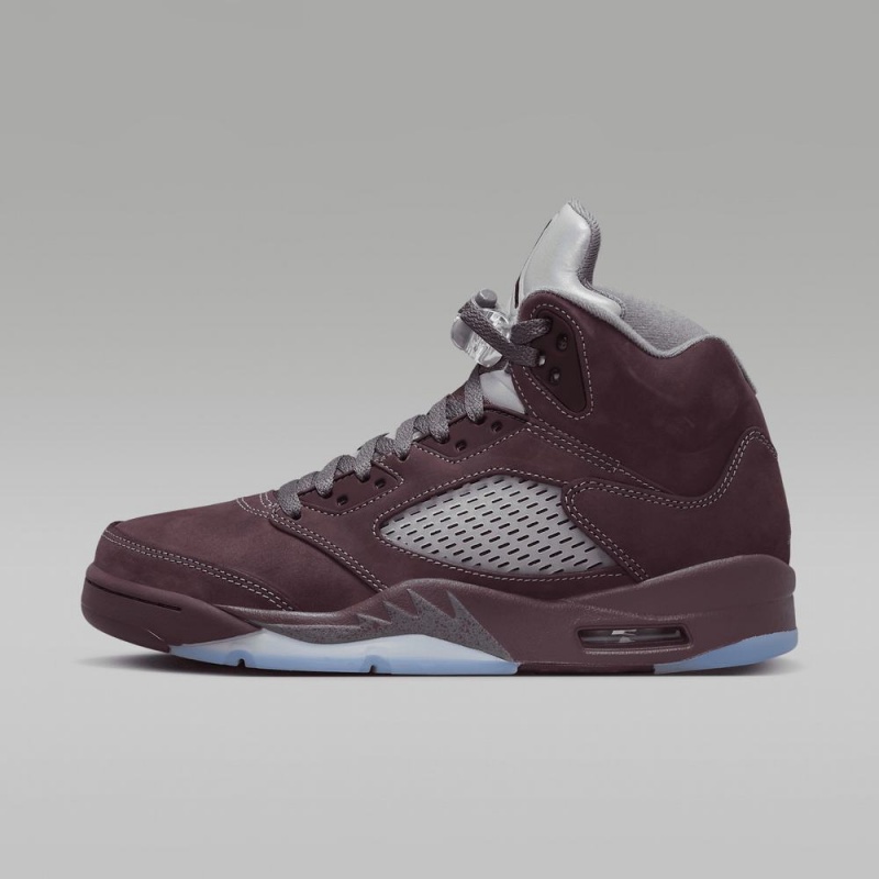 Nike Air Jordan 5 Retro SE Schoenen Heren Diepbordeaux Metal Zilver Diepgrijs Nederland | 297108-UXH
