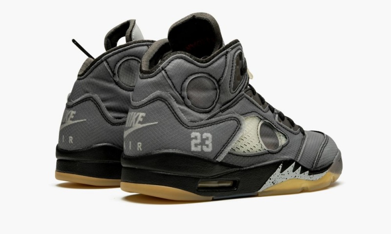 Nike Air Jordan 5 Retro SP 'Off-White' Schoenen Heren Zwart Rood Groen Nederland | 516378-AVZ