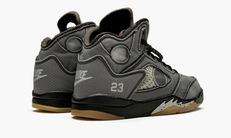 Nike Air Jordan 5 Retro SP PS 'Off White' Schoenen Kinderen Zwart Rood Groen Nederland | 025478-GKZ
