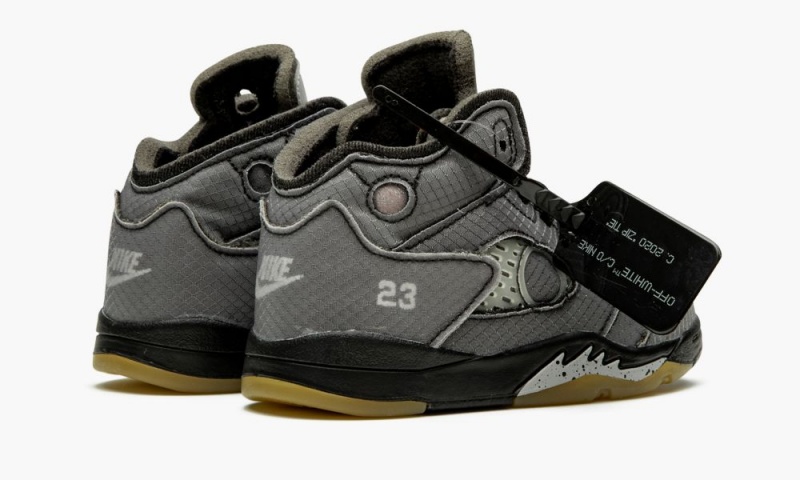 Nike Air Jordan 5 Retro SP TD 'Off-White' Schoenen Kinderen Zwart Rood Grijs Nederland | 134298-HJA