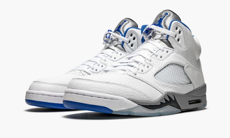 Nike Air Jordan 5 Retro 'Stealth 2.0' Schoenen Heren Wit Zwart Nederland | 496312-PZM