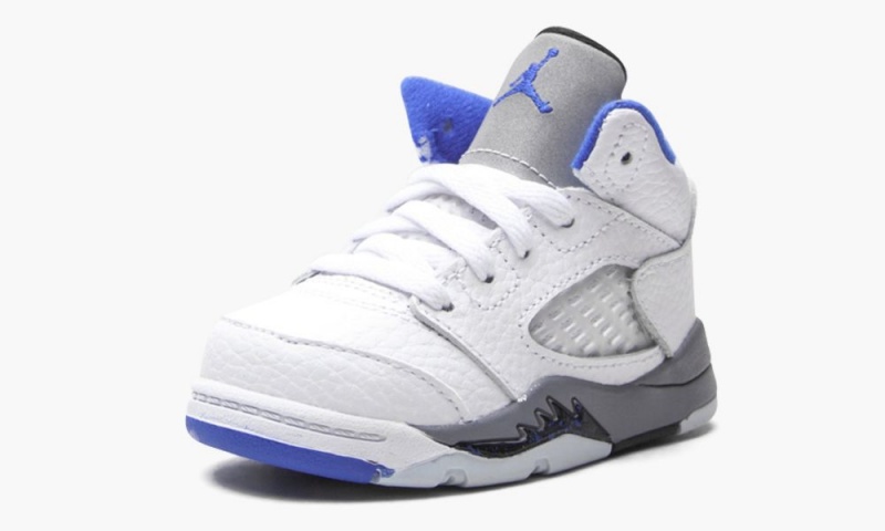 Nike Air Jordan 5 Retro TD 'Stealth 2.0' Schoenen Kinderen Wit Koningsblauw Nederland | 157629-UJC