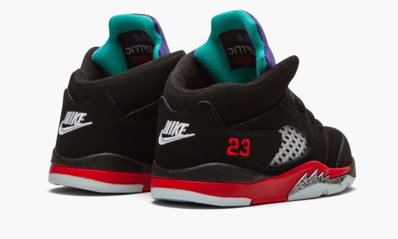 Nike Air Jordan 5 Retro TD 'Top 3' Schoenen Kinderen Zwart Rood Paars Nederland | 710698-TRJ