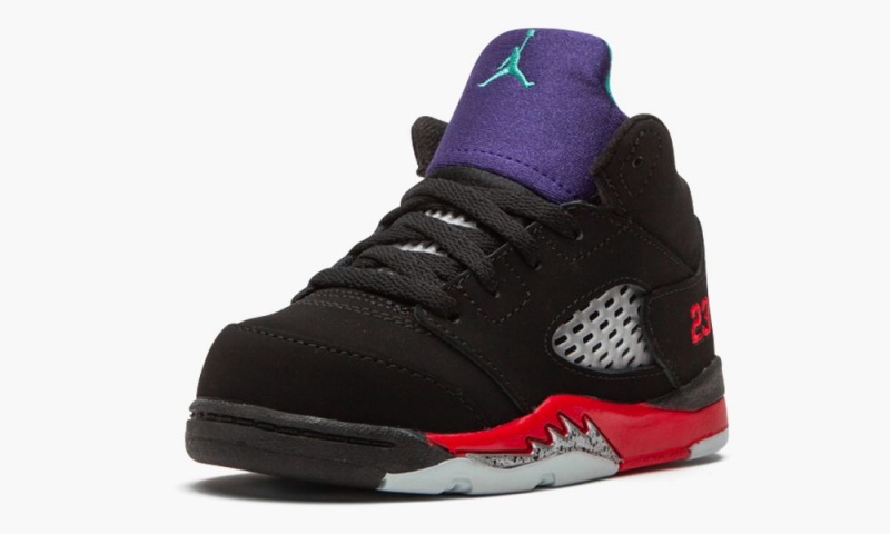 Nike Air Jordan 5 Retro TD 'Top 3' Schoenen Kinderen Zwart Rood Paars Nederland | 710698-TRJ
