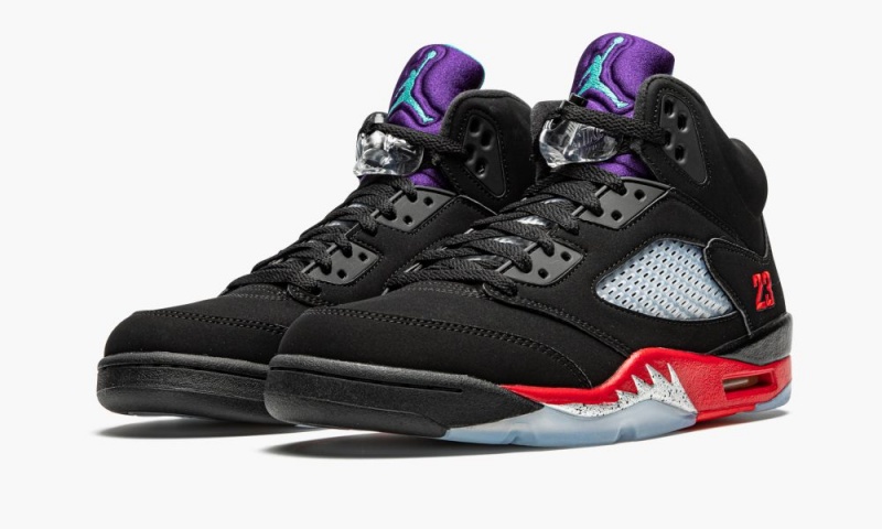 Nike Air Jordan 5 Retro 'Top 3' Schoenen Heren Zwart Rood Paars Nederland | 590138-FCE