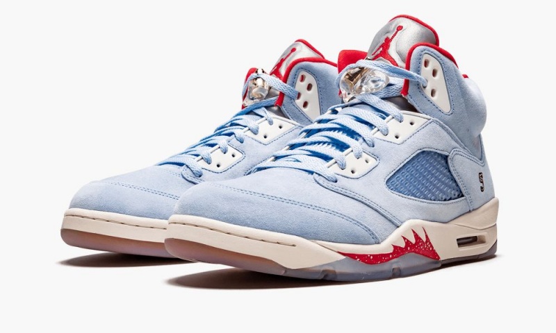 Nike Air Jordan 5 Retro 'Trophy Room' Schoenen Heren Blauw Rood Nederland | 274659-DWB