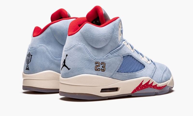Nike Air Jordan 5 Retro 'Trophy Room' Schoenen Heren Blauw Rood Nederland | 274659-DWB