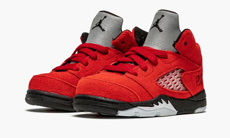Nike Air Jordan 5 (TD) 'Raging Bull' Schoenen Kinderen Rood Zwart Nederland | 423589-DCM