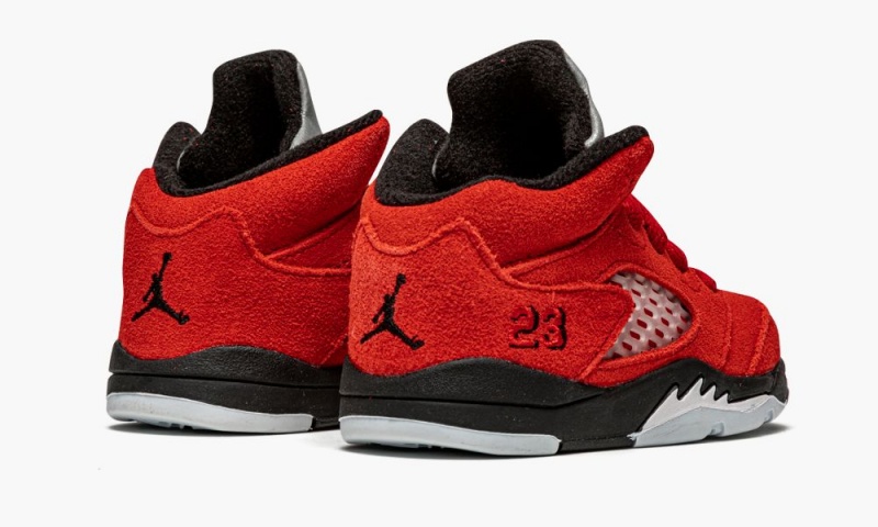 Nike Air Jordan 5 (TD) 'Raging Bull' Schoenen Kinderen Rood Zwart Nederland | 423589-DCM