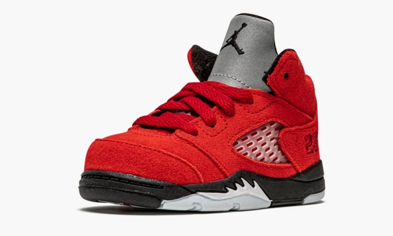 Nike Air Jordan 5 (TD) 'Raging Bull' Schoenen Kinderen Rood Zwart Nederland | 423589-DCM