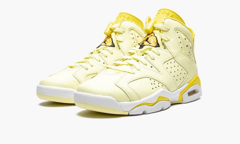 Nike Air Jordan 6 GS 'Citron Tint / Floral' Schoenen Kinderen Lichtgeel Nederland | 078315-TEH