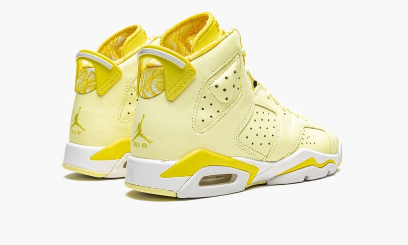 Nike Air Jordan 6 GS 'Citron Tint / Floral' Schoenen Kinderen Lichtgeel Nederland | 078315-TEH