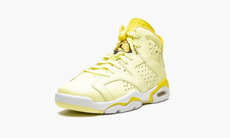 Nike Air Jordan 6 GS 'Citron Tint / Floral' Schoenen Kinderen Lichtgeel Nederland | 078315-TEH