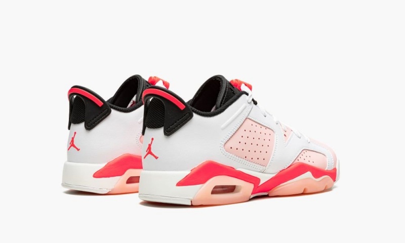 Nike Air Jordan 6 Low GS 'Atmosphere' Schoenen Kinderen Wit Roze Rood Nederland | 093426-MGY