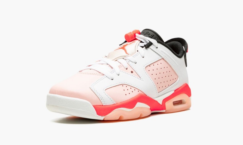 Nike Air Jordan 6 Low GS 'Atmosphere' Schoenen Kinderen Wit Roze Rood Nederland | 093426-MGY