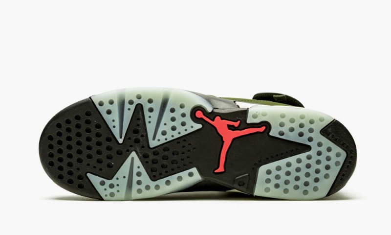 Nike Air Jordan 6 PS 'Cactus Jack - Travis Scott' Schoenen Kinderen Olijfgroen Zwart Nederland | 487536-OJK
