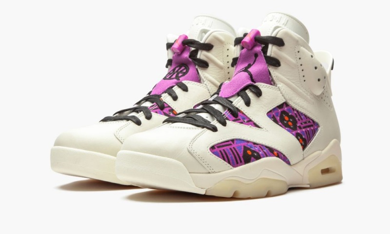 Nike Air Jordan 6 'Quai 54 - Purple' Schoenen Heren Zwart Oranje Nederland | 279168-HZJ