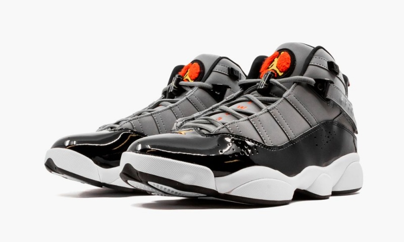 Nike Air Jordan 6 RINGS Schoenen Heren Diepgrijs Oranje Nederland | 375069-SXL
