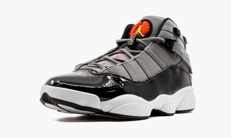 Nike Air Jordan 6 RINGS Schoenen Heren Diepgrijs Oranje Nederland | 375069-SXL