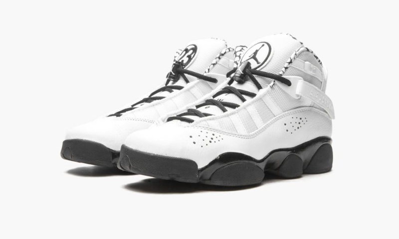 Nike Air Jordan 6 RINGS Schoenen Kinderen Wit Zwart Metal Goud Nederland | 932807-GOA