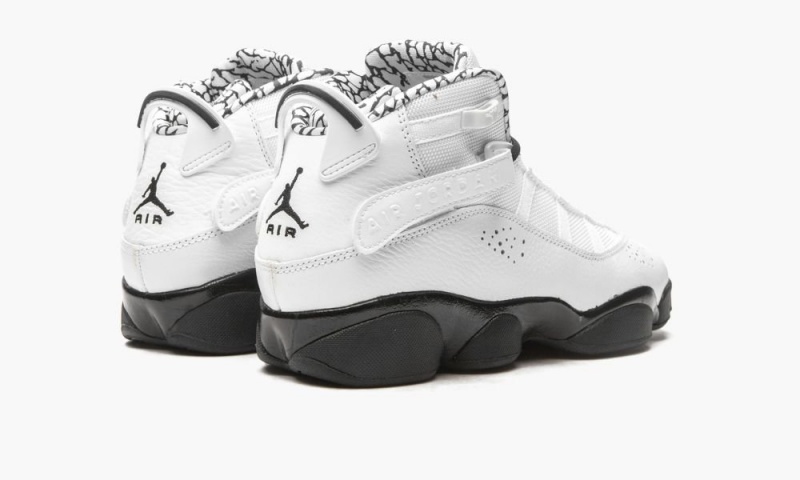 Nike Air Jordan 6 RINGS Schoenen Kinderen Wit Zwart Metal Goud Nederland | 932807-GOA