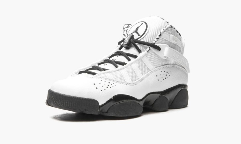 Nike Air Jordan 6 RINGS Schoenen Kinderen Wit Zwart Metal Goud Nederland | 932807-GOA
