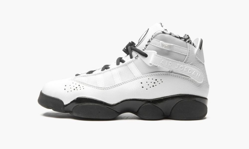 Nike Air Jordan 6 RINGS Schoenen Kinderen Wit Zwart Metal Goud Nederland | 932807-GOA