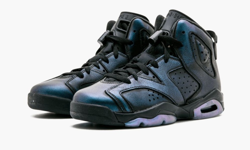 Nike Air Jordan 6 Retro AS BG 'All-Star - Chameleon' Schoenen Kinderen Zwart Wit Nederland | 391765-PKH