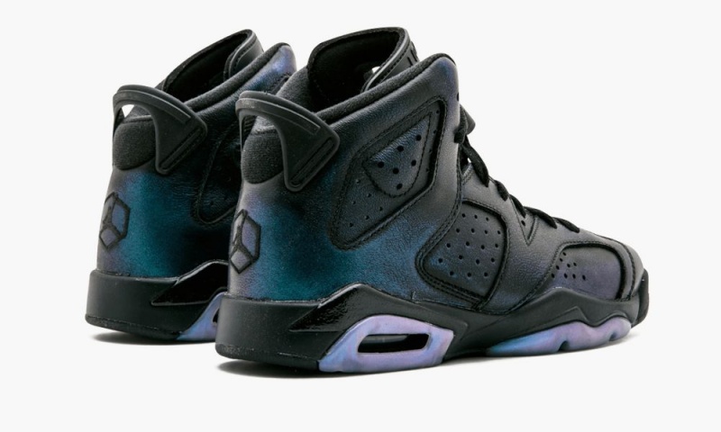 Nike Air Jordan 6 Retro AS BG 'All-Star - Chameleon' Schoenen Kinderen Zwart Wit Nederland | 391765-PKH