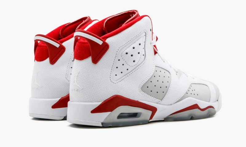 Nike Air Jordan 6 Retro BG 'Alternate' Schoenen Kinderen Wit Rood Platina Nederland | 930187-OUI