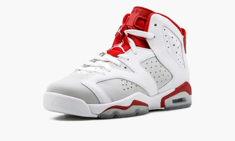 Nike Air Jordan 6 Retro BG 'Alternate' Schoenen Kinderen Wit Rood Platina Nederland | 930187-OUI